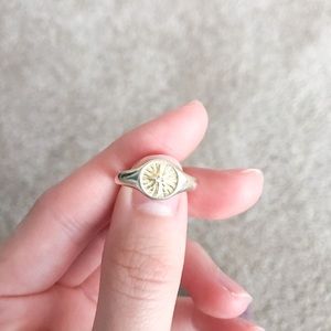 Adina’s Jewels Starburst Signet Ring